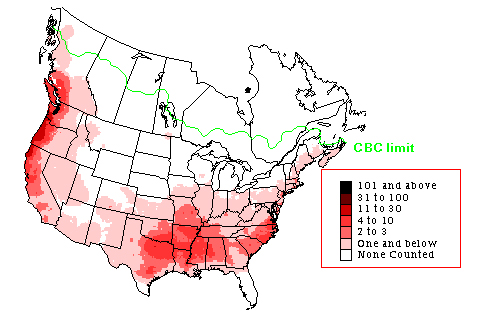 Fox Sparrow Range